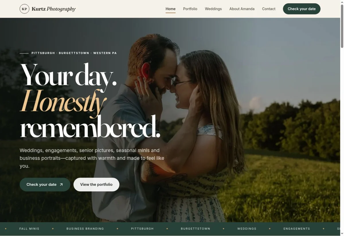 Kurtz Photography — Photographer Website