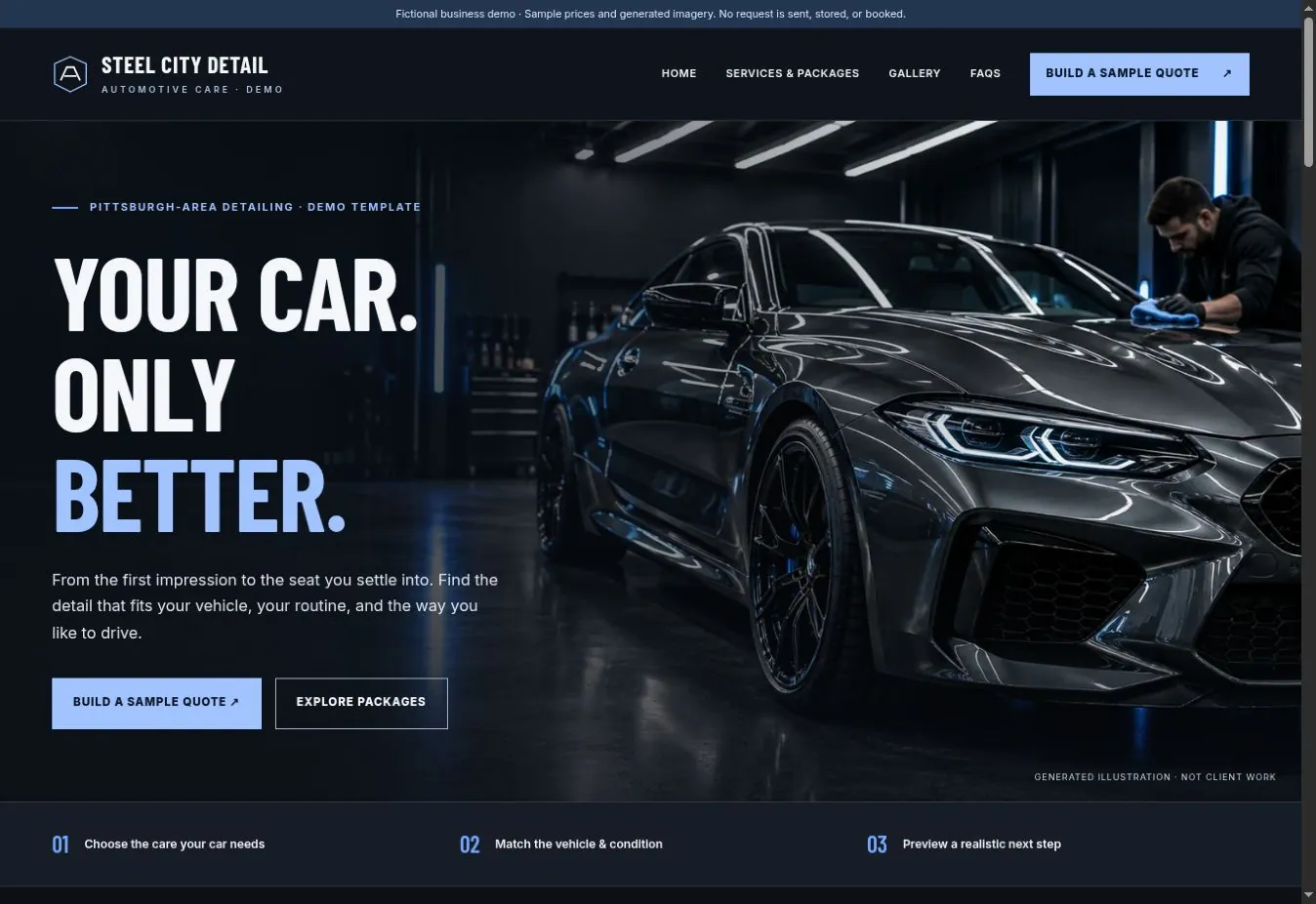 Steel City Detail — Automotive Detailing Website
